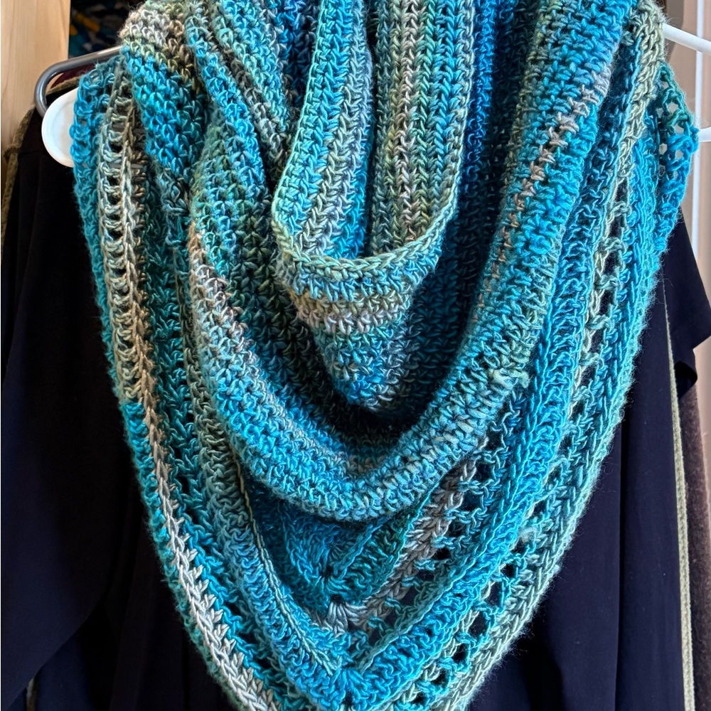 Handmade Multicolor Crochet Scarf
